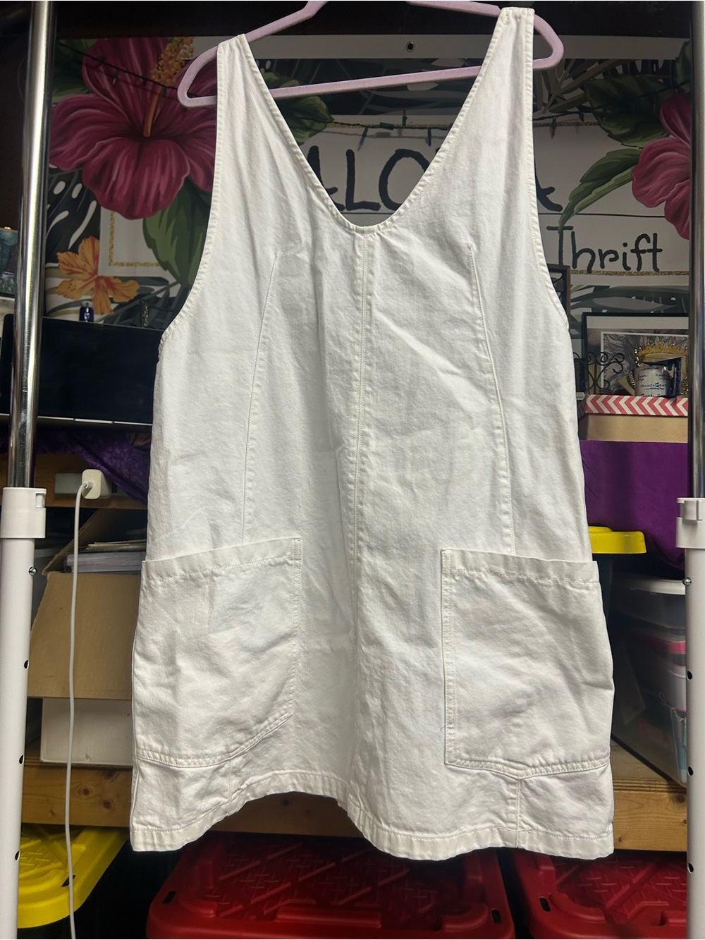 NWOT We The Free White High Roller Skirtall XL - Picture 7 of 13